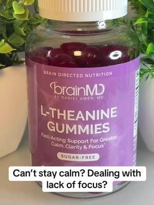 BrainMD L-Theanine Gummies Mind racing?? 😩 L-Theanine Gummies = calm focus 💛✨ Relax without sleepiness 🙌 #tiktokshop #tikmademebuyiy #stressrelief #calmfocus #mentalwellness