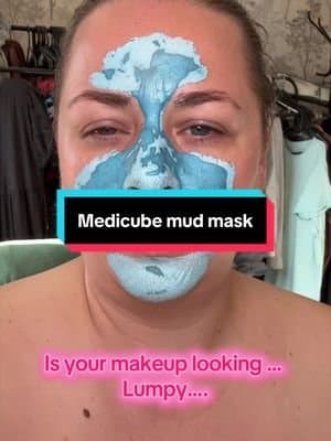 Please tell me if you see my pores before my actual face! That was horrible! @medicube UK #tiktokmademebuyit #dealdrops #skincare #mudmask #medicube