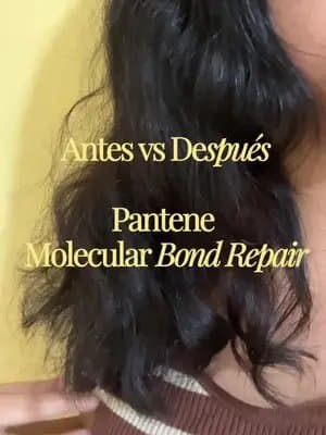 Antes y después de usar Pantene Molecular Bond Repair 🪄💛 #PeloPanteneFM #PanteneDesafiaElDaño #Publicidad #PanteneMexico @Pantene México @For_Me