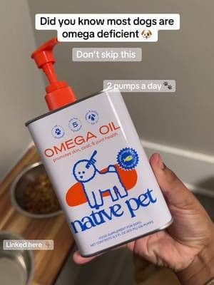 🚨 most dogs are missing this one thing…. I started adding this oil to my dogs food and his coat is now so much fuller and he looks so much more healthier 😇 If your dog has dry skin, dull fur, or sheds a lot don’t wait #dogtoks #nativepet #petparents #tiktokshopping #dogcare