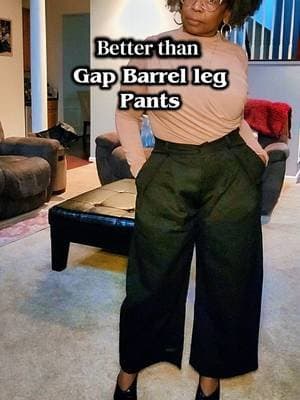 #TikTokCreatorSearchInsightsIncentive #gapbarrelpants Structured Barrel leg pants that look tailored. Size M 5'2, 150 #barrelpants #barrelpantsoutfit #tiktokshopblackfriday