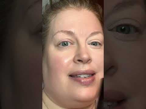I apply the wand to one eye and show the instant brightening