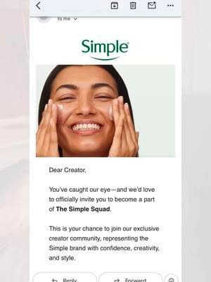 Thank you so much @Simple UK โจ๐๐ฅฐ #SIMPLESQUADUK #SIMPLESQUADUKLAUNCH #AD