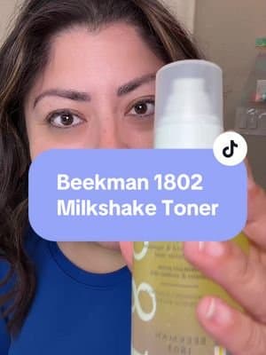 Using the @Beekman 1802 Milkshake Toner and my skin has NEVER looked this hydrated. This bi-phase toner blends oil + essence to give that dewy, plump, barrier-loving glow (especially if you’re over 35 👀). Shake it up and watch your skin drink it IN. #SkincareFavorite #HydrationStation #Beekman1802MilkshakeToner #GlowySkin #tiktokmademebuyit