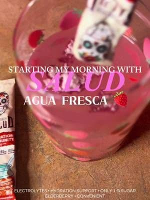 Was craving @Taste Salud Hydration + Immunity drink mix in Strawberry Agua Fresca! ๐ This perfect summer drink is packed with electrolytes and elderberry in convenient stick packs for on-the-go hydration. Perfect for busy moms, summer hydration, workouts, errands, and everyday wellness! #tastesalud #dfyd #tiktokshopcreatorpicks #summerwins #dealsforyoudays