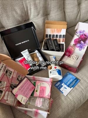 So grateful for another pr unboxing haul!!! Huge thanks to @Armani beauty @sephora @CeraVe @Mugler @GARNIER @loréal paris usa 💓 #giftedbymuglerfragrances #giftedbyceravemoisturizer #giftedbyarmani #luminoussilk #giftedbylorealparis