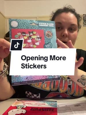 Opening More Stickers! #tiktokmademebuyit #sanrio #springdeals #hellokittystickers #hellokittystickerbook