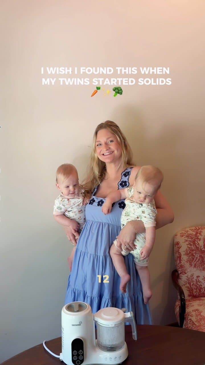 one product i wish i had from day one! ✨
making fresh meals for my twins + (soon baby 3!) is finally stress-free with @