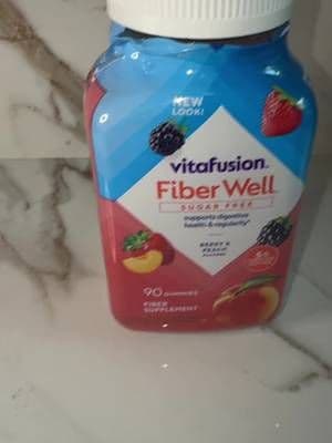 Fiber support that actually tastes good. 🍑🫐 #Vitafusion #FiberWell #GutHealth #Wellness #TikTokShopFinds