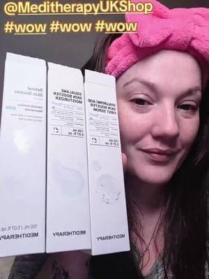 Now if you haven't tried these yet you really need to, the perfect trio for a full reset. They are absolutely out of this world!!!! Grab yours before they are Gone. Wow on the price too @Meditherapy UK Shop @Meditherapy Global Official #meditherapy #SkincareRoutine #tiktokmademebuyIt #musthave #tiktokshopfinds