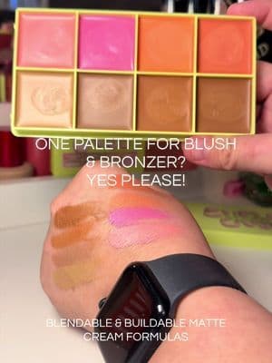 Trying the viral @🇬🇧MADEBYMITCHELL🇬🇧 Matte Curve Case Light palette ✨ a cream blush and bronzer palette with smooth blendable shades for sculpting, contour, and a natural glow! #madebymitchell #creamblush #creambronzer #tiktokshopsparkcreator #tiktokshopcreatorpicks