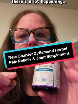 @New Chapter Inc Zyflamend Herbal Pain Relief+ & Joint Supplement features a 10-in-1 herbal blend with turmeric, ginger