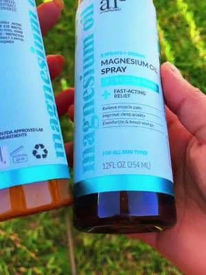 Magnesium spray and lotion for better sleep, muscle pain and relaxation #magnesiumbenefits #magnesiumspray #magnesiumdeodorant #soundsleep #fyp #tiktokshop #dealsfordays @artnaturals