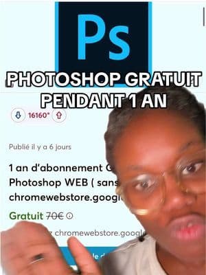 BLACKFRIDAY DEAL : PHOTOSHOP GRATUIT pendant 1 an sur Dealabs !!! Ce genre de promotion blackfriday cybermonday on adore ! #tiktokshop #blackfriday #cybermonday #photoshop #gratuit