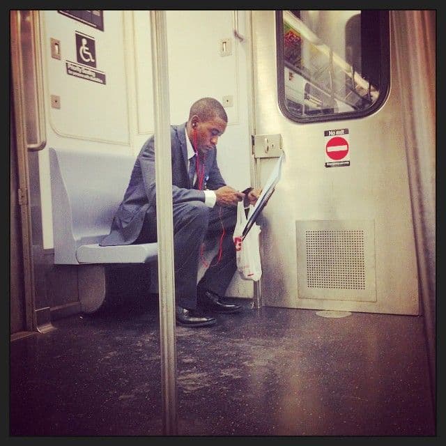 #business #subway #workingday #advertising #lifestyle #suit #redheadphines