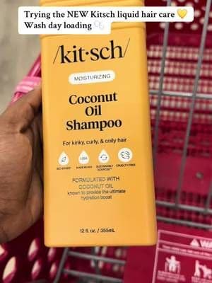 Wash day loading ๐ซง @Kitsch just released their NEW liquid shampoo & conditioner and Iโm trying them out for the first time ๐ Both are linked in my showcase + use code KITSCHLOVE for $2 off on TikTok Shop ๐ค Iโll report back after wash day! #KitschHair #WashDayRoutine #HairCareTok #TikTokShopFinds #TryingNewThings