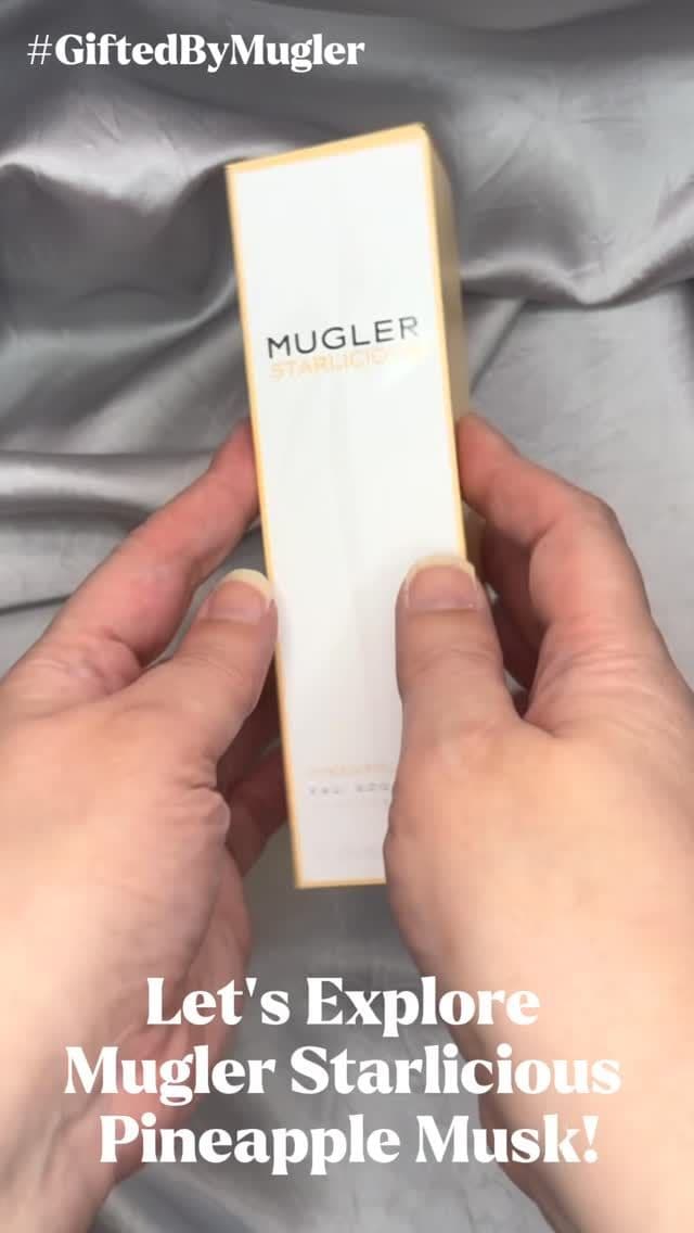 #GiftedbyMugler Explore the new @muglerofficial Starlicious Pineapple Musk hair and body spray - Summer shimmer in a bot
