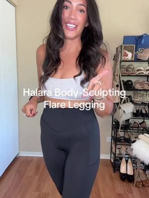 POV: You finally found leggings that actually lift, sculpt, and snatch 😍 These @Halara_official flared leggings are a g