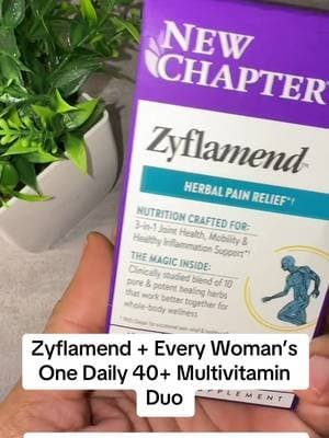 This duo makes it easy to keep two daily supplements together in one routine, including Every Woman’s One Daily 40+ multivitamin and Zyflamend. 🌿💊 #NewChapter #WomensWellness #WomenOver40 #SupplementRoutine #TikTokShop