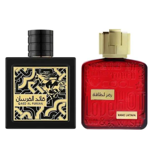 Level up his scent game with Lattafa’s Qaed Al Fursan + Ramz Gold bundle. Sweet pineapple & vanilla for day, spicy woody leather for night – two long‑lasting EDPs in one luxury set. Perfect for everyday wear, date nights, and Father’s Day gifts. #weeklydeals #payday #RushReady #tiktokshopsummersale #lattafa #mensfragrance #perfumetok #giftforhim #fathersday
