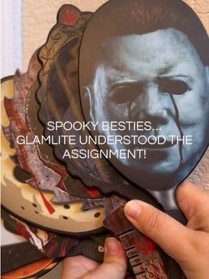 Calling all spooky girls and horror fans! 🖤 @Glamlite collectible horror-inspired mirrors are the cutest addition to any makeup vanity or beauty bag. Featuring designs inspired by iconic horror favorites, they're lightweight, travel-friendly, and perfect for quick touch-ups. Which one would you choose? 👻✨ #Glamlite #dealsforyoudays #tiktokshopcreatorpicks #summerwins #dfyd