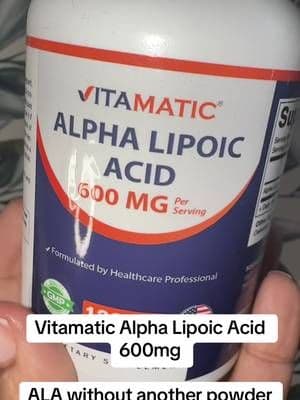 Vitamatic packs 600mg of alpha lipoic acid per serving into convenient vegetable capsules. An easy option for anyone who already includes ALA in their supplement routine. ✨ #Vitamatic #AlphaLipoicAcid #ALA #SupplementRoutine #TikTokShop