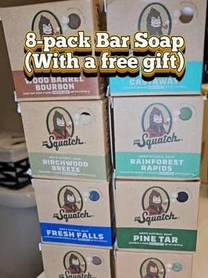 8-pack bar soap + gift @Dr. Squatch #tiktokshopfalldealsforyou #tiktokshopfinds #drsquatch #drsquatchsoap #naturalsoap