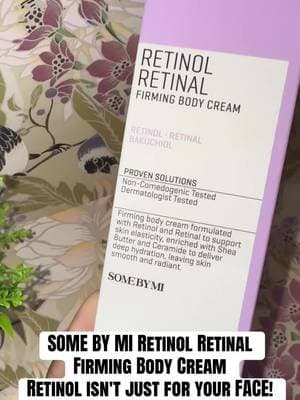 SOME BY MI brings retinol and retinal into a body cream designed to help improve the appearance of uneven texture and support smoother-looking skin over time. ✨ #SomeByMi #RetinolBodyCream #KoreanBodyCare #SkinTextureCare #TikTokShop