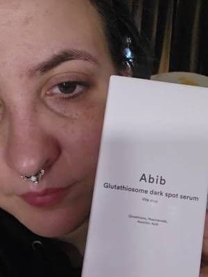 Trying @Abib Skincare @Abib.US.Store Glutathiosome Dark Spot Serum #abib #abibskincare #tiktokshop #skincare #darkspotserum