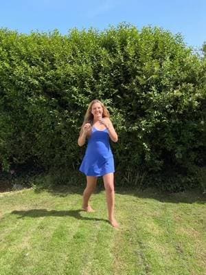 Love love love it. Such a cute dress for summer and with shorts, boob support and tummy control built in it’s a winner for me. Plus this blue!!!!! #halara #halaratennisdress #summer #tiktokshop