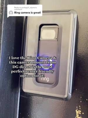 Reply to @prettygirl_alyana #dgdirect #dgdirectdoorbellmount #ringcamera #apartmentmusthaves #founditonamazon #amazonfinds #fyp