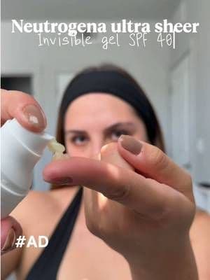 #AD Este protector solar invisible literalmente se convirtió en mi favorito para este verano ☀️💛 cero white cast, textura ligera en gel y deja la piel súper suave y matte @Neutrogena #UltraSheerSunscreen #ad