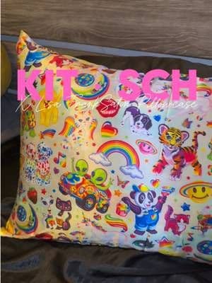 80s and 90s babies, the Lisa Frank nostalgia is REAL. 🌈✨ The Lisa Frank x Kitsch Satin Pillowcase feels like childhood nostalgia turned into adult self-care. 💕 This colorful satin pillowcase isn’t just adorable—it creates less friction while you sleep, which can help tame frizz, reduce hair breakage, and be gentler on your skin, lashes, and brows. Plus, the satin stays cool and has a secure zipper closure. If you grew up obsessed with Lisa Frank school supplies, folders, stickers, and EVERYTHING rainbow, this is such a fun way to bring that nostalgia into your nighttime routine. 🌈💤 @Kitsch @Lisa Frank #kitsch #tiktokshopsummersale #tiktokshopbacktoschool #backtoschool #tiktokshopcreatorpicks