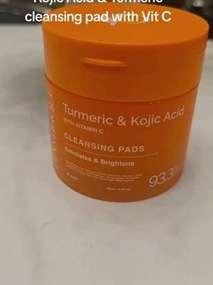 Check it this turmeric and kojic Acid cleansing pad. Exfoliates and brightens at the same time. @Plantifique @Plantifique Skincare #plantifique #brightskin #glowup #kojiacidandtumericfacepads #tiktokmademebuyit