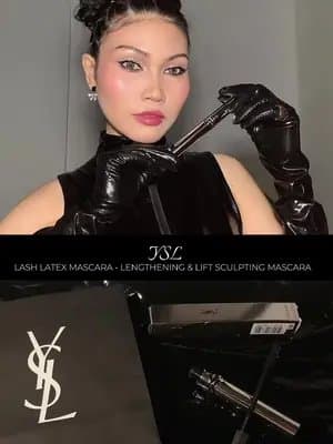 Lash Latex is a mascara that I’m using to lengthen and lift my lashes.🖤✨ #makeup #partneredwithyslbeauty #yslbeauty #beautycreatorclub @YSL Beauty @BeautyCreatorClub