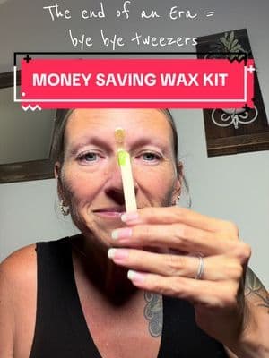 This waxing kit from @Tress Wellness has saved me so much time and money! #ad #tresswellness #tweezers #wax #waxing