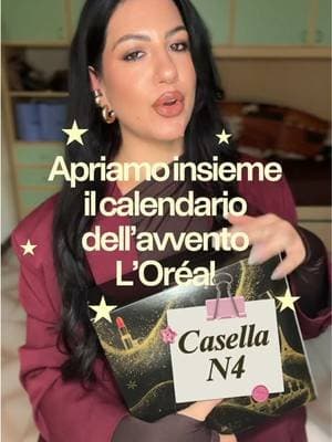 Apriamo insieme il calendario dell’avvento @lorealparisit casella n4 #loreal #makeup #haircare #calendariodellavvento #tiktokshop