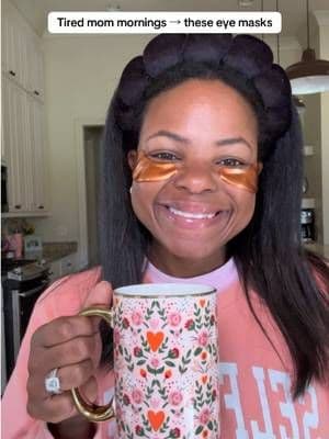 Eye patches for tired mornings ☕️✨ Tired mom mornings call for a little self-care. These eye masks help with puffiness while I drink my morning coffee. @grace and stella 🤍 #tiktokshopcreator #tiktokshopfinds #morningroutine #momselfcare #eyepatches