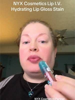 NYX Cosmetics Lip I.V. Hydrating Lip Gloss Stain in the shade blush rush. @NYX Cosmetics #nyxcosmetics #lipivhydratinglipglossstain #TikTokShopNewArrivals #nyxcosmeticspartner