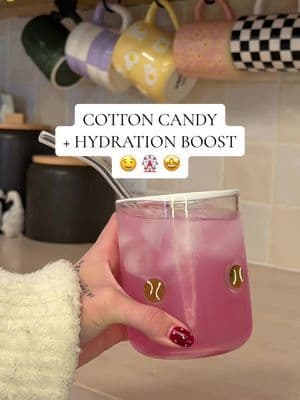 here to inform you the cotton candy flavor is worth the hype 🍭 rehydrating after a busy morning 😌 #liquidiv #electrolytes #cottoncandy #tiktokshop #energyboost