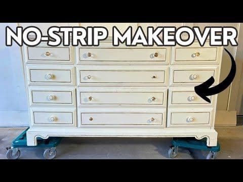 How to Easily Refinish Painted Furniture Without Stripping! DIY Guide