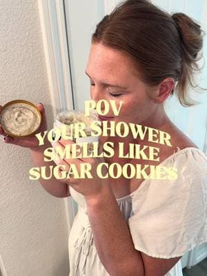 Sugar cookie holiday body scrub, my first reaction (gifted) @Native #bodyscrub #holidayselfcare #showerroutine #gifted