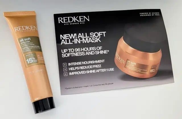 AD Gifted Thank you so much @Redken I can't wait to try this New All-In-Mask which provides up to 96 hours of softness and shine 💛 #AD #gifted #redken #hair #haircare