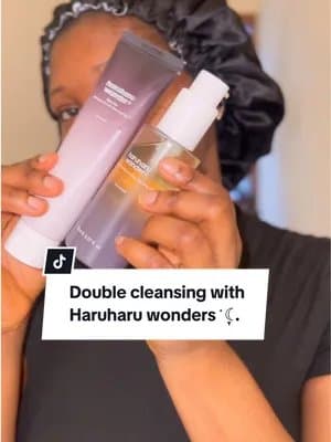 🫧 Blackheads? Whiteheads? Gone. Tried Haruharu Cleansing Oil + Cleanser and my pores feel so smooth , No dryness, just
