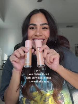 Obsessed with @elfcosmetics perfect affordable glowy base product! β¨π #tiktokmademebuyit #elfcosmetics #haloglowliquidfilter #favoritefoundation #makeupproductreview #makeupmusthaves