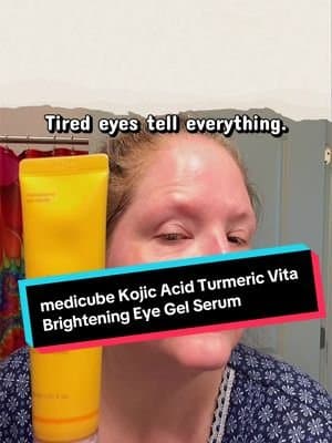 Some days my eyes tell the whole story before I ever say a word. 😂 The @medicube US Store Kojic Acid Turmeric Vita Brig