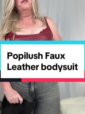 Unleash your inner confidence with the Popilush Faux Leather Bodysuit - where edgy style meets body-sculpting comfort. @Popilush LLC #fashion #womensfashion #bfcm #tiktokshopcybermonday #tiktokshopblackfriday