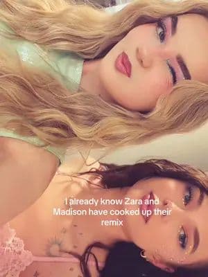 Two worlds colliding I’m so excited @Zara Larsson HQ @Zara Larsson @madison beer @MadisonBeerHQ #zaralarsson #madisonbeer #girlstrip #midnightsun #collab