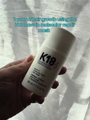 1 year of hair growth using @K18 Hair 💕💝💝 and never looking back 🤩 #k18 #k18results #k18hair #hairgrowth #tiktokshop
